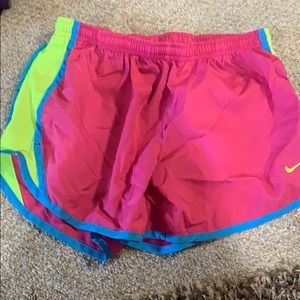 Pink nike shorts size small